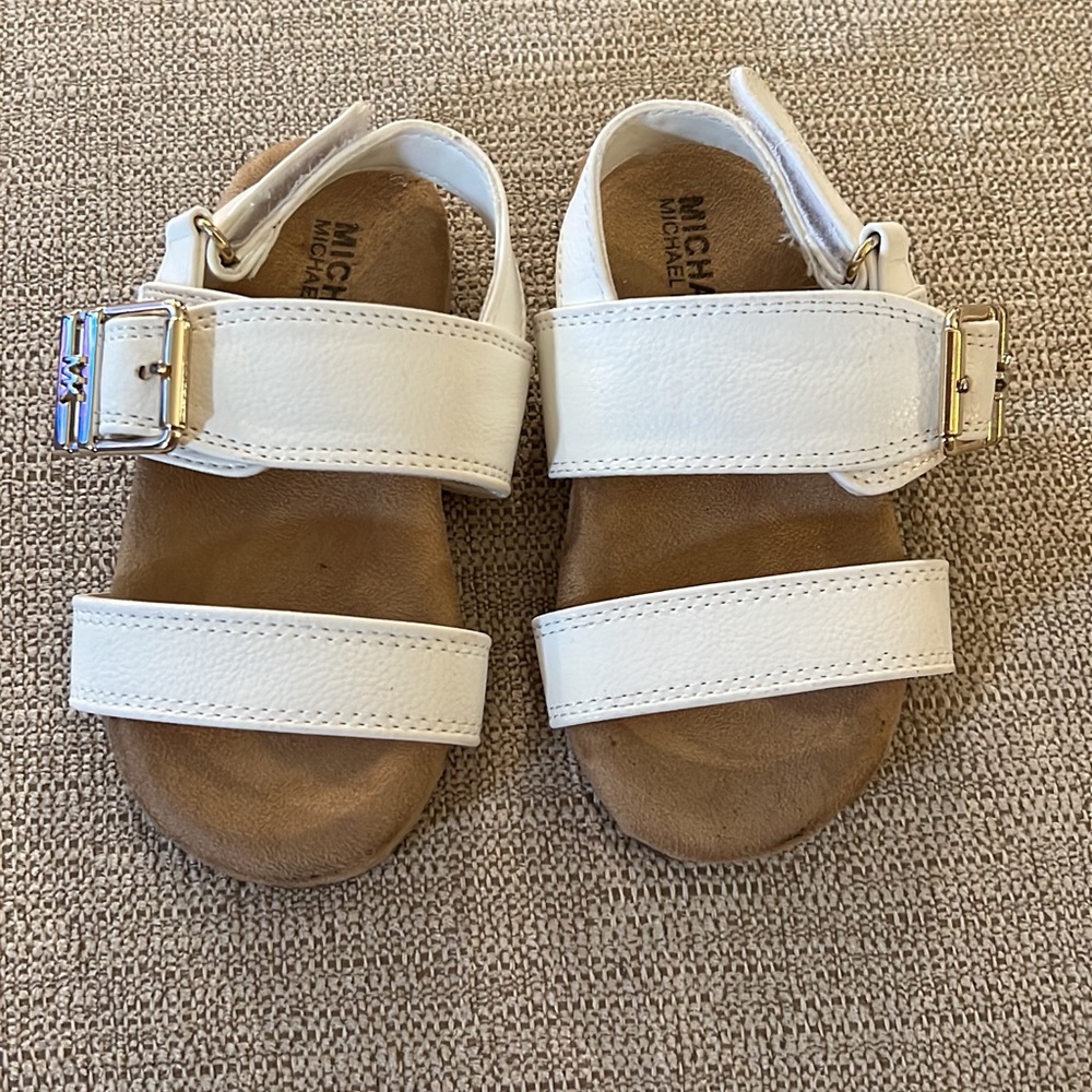 White toddler girl sandals